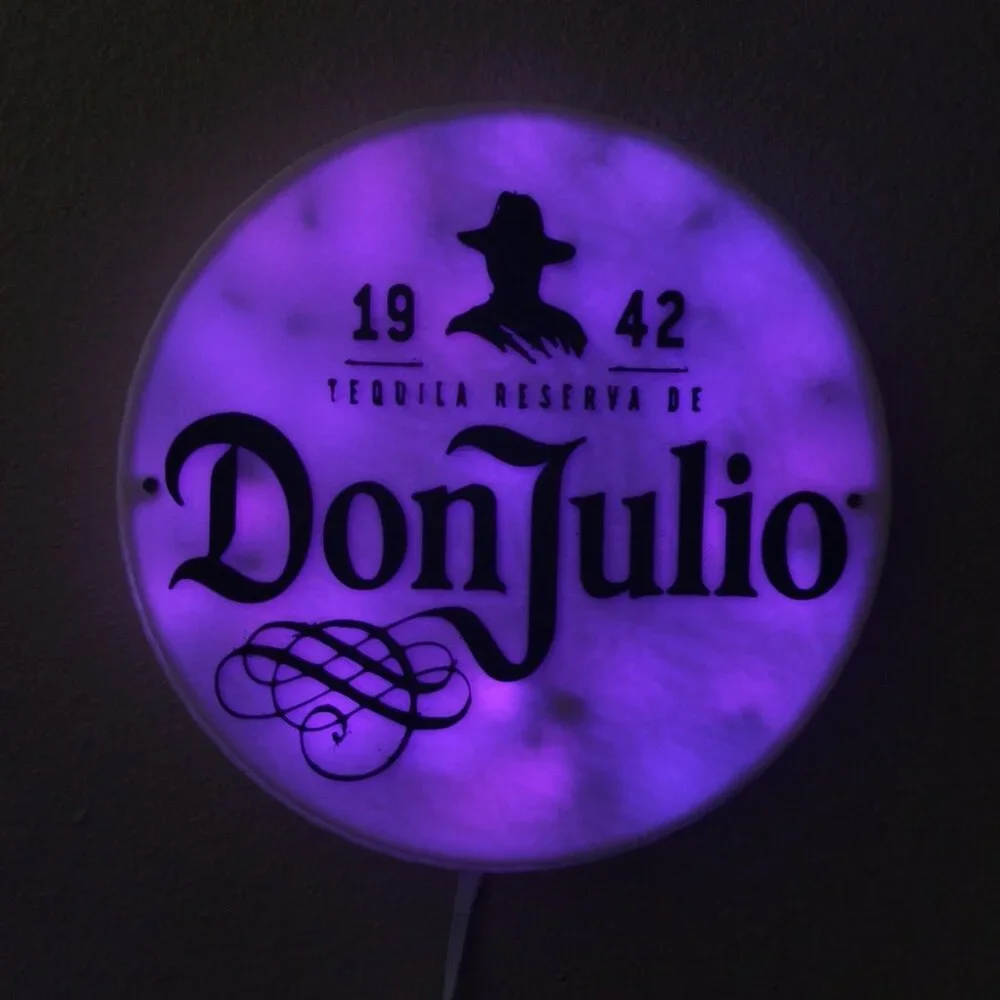 3D Printed Tequila Don Julio RGB LED Bar Sign With Remote Control ...